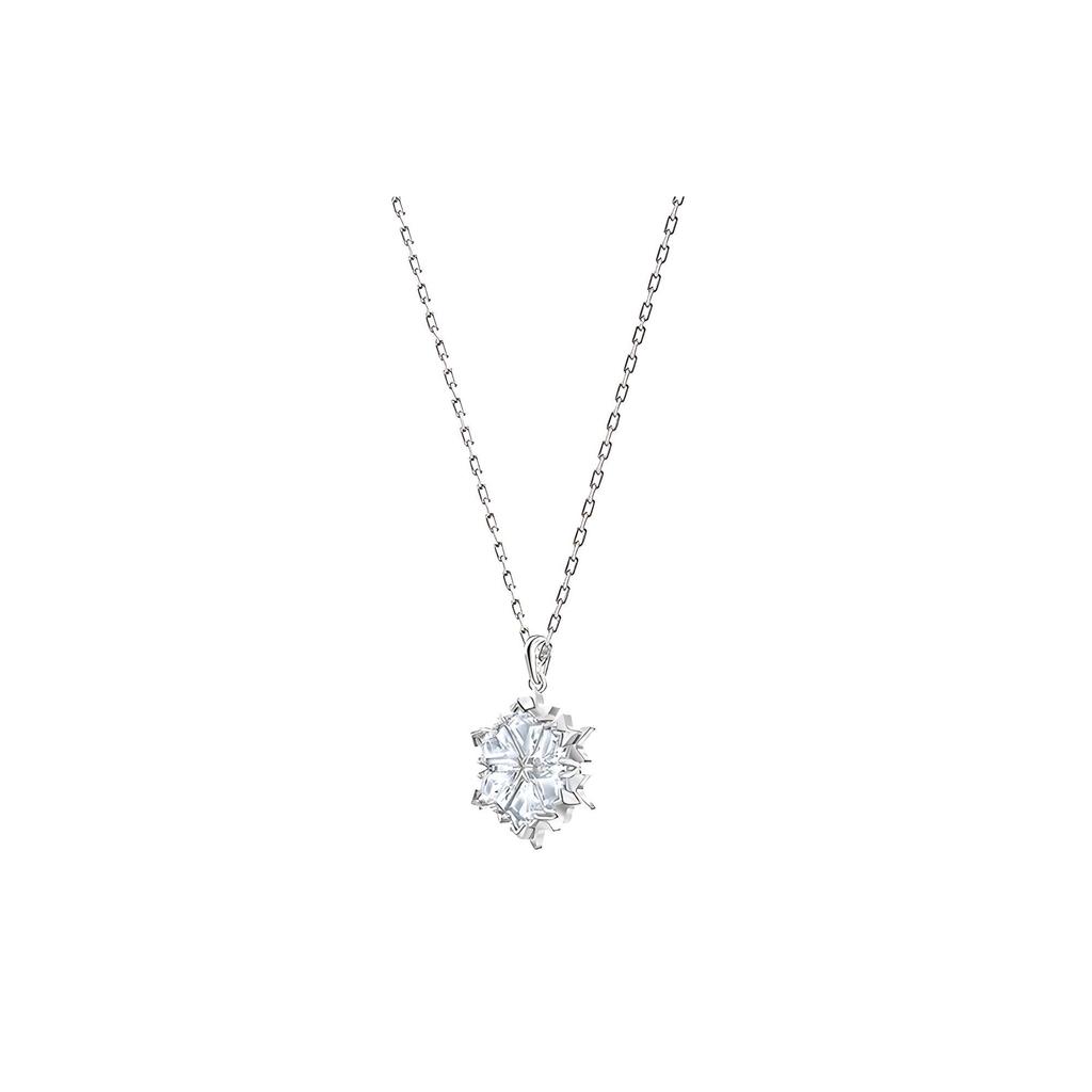 Swarovski Magischer Schneeflocken Elegantes Halsketten- und Ohrring-Set Damenschmuck 5506235