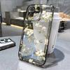Flower Print Clear Phone Case for iPhone 17 Pro Max 16 15 Pro 14 13 12 11 XR 17Air 16 Plus Silicone Cover