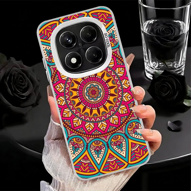 Mandala Style Pattern Shockproof Phone Case for Xiaomi Redmi Note 15 14 13 12 Pro Plus 11 11S 11T 5G Cover Anti Fall Fundas