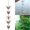 Lotus/Bird Rain Chain Outdoor Decors Hanging Rain Catcher Chain Gardening Gutters Downspouts Rain Chain Garden Decoration