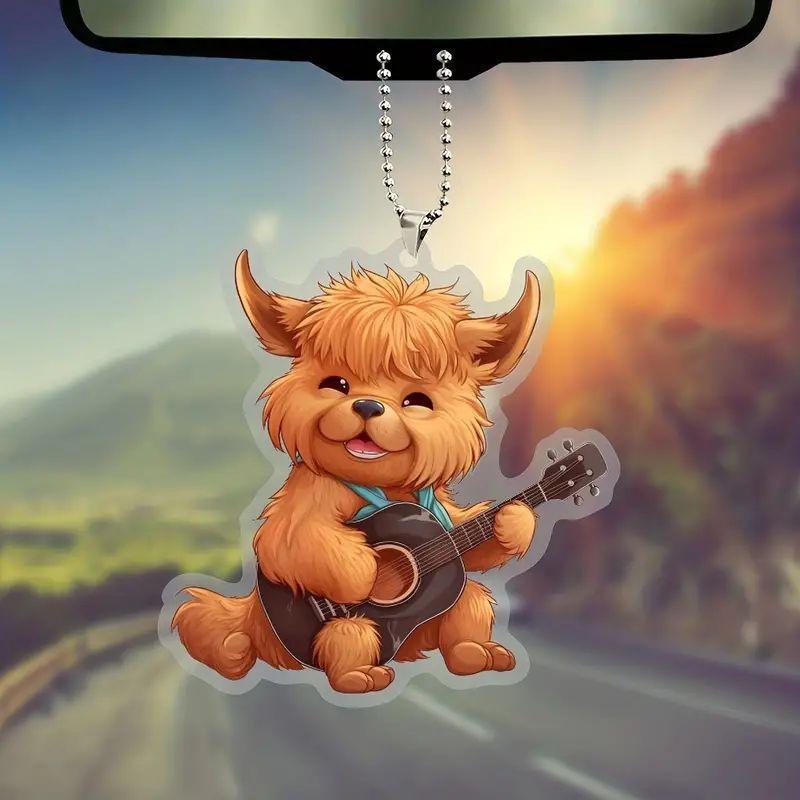 Bright Delightful And Acrylic Car Hanging Charm For Trendy Interior Car Decor
