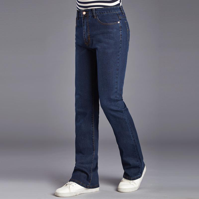 

Джинсы мужские Мужские джинсы Micro Horn Мужские эластичные узкие темно-синие джинсы с роговыми вставками Джинсы классического дизайна 36 темно-синий