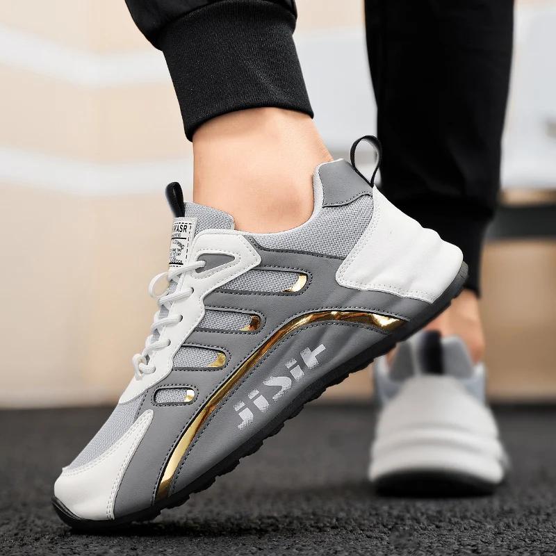 New Fashion Casual Lightweight Wear-resistant Men's Shoes Trend All-match Running Shoes Men's Low-top Breathable Mesh Shoes
