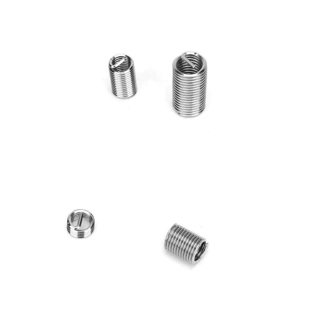110Pcs M6 M8 Stainless Steel Threaded Insert Coiled Wire Screw Bushing Thread Set Helical Thread Recovery Kit