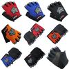 Lightweight Non-slip Half Finger Cycling Gloves In Red Yellow Blue And Black Colors