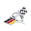 1Pcs V8 German Flag Nameplate 3D Metal Car Fender Side Trunk Rear Sticker Emblem Badge Decal For Cars
