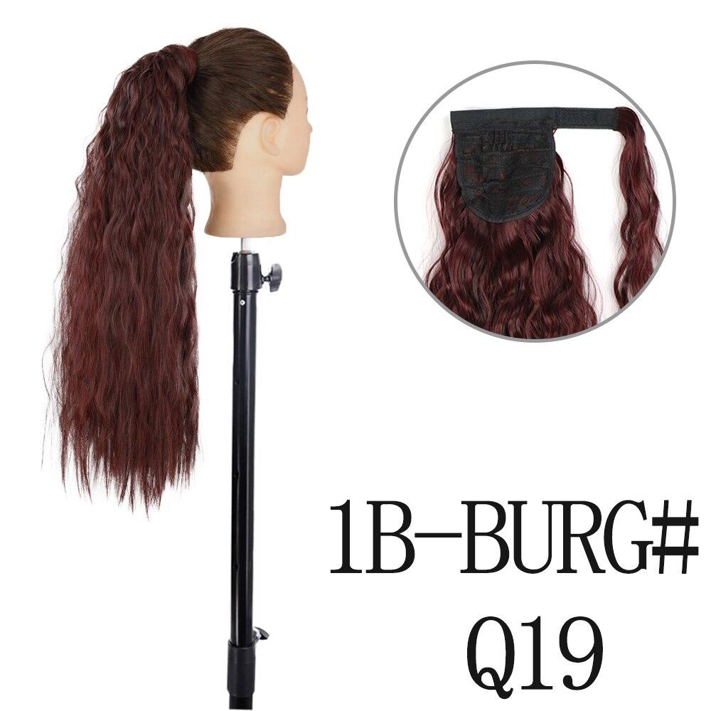 MISSQUEEN 22 34 tommer bølget hestehale hårforlengelse Syntetisk hestehale forlengelse hår for kvinner hestehale hår hårpynt