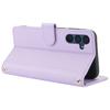 SY-003 For Samsung Galaxy S24 FE Case PU Leather Stand View Phone Wallet Cover with Hand Strap