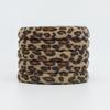 Vintage Leopard Scrunchy for Female Aesthetic Hair Tie Hair Styling Accessories Hair Bands for Casual and Formal 5PCS