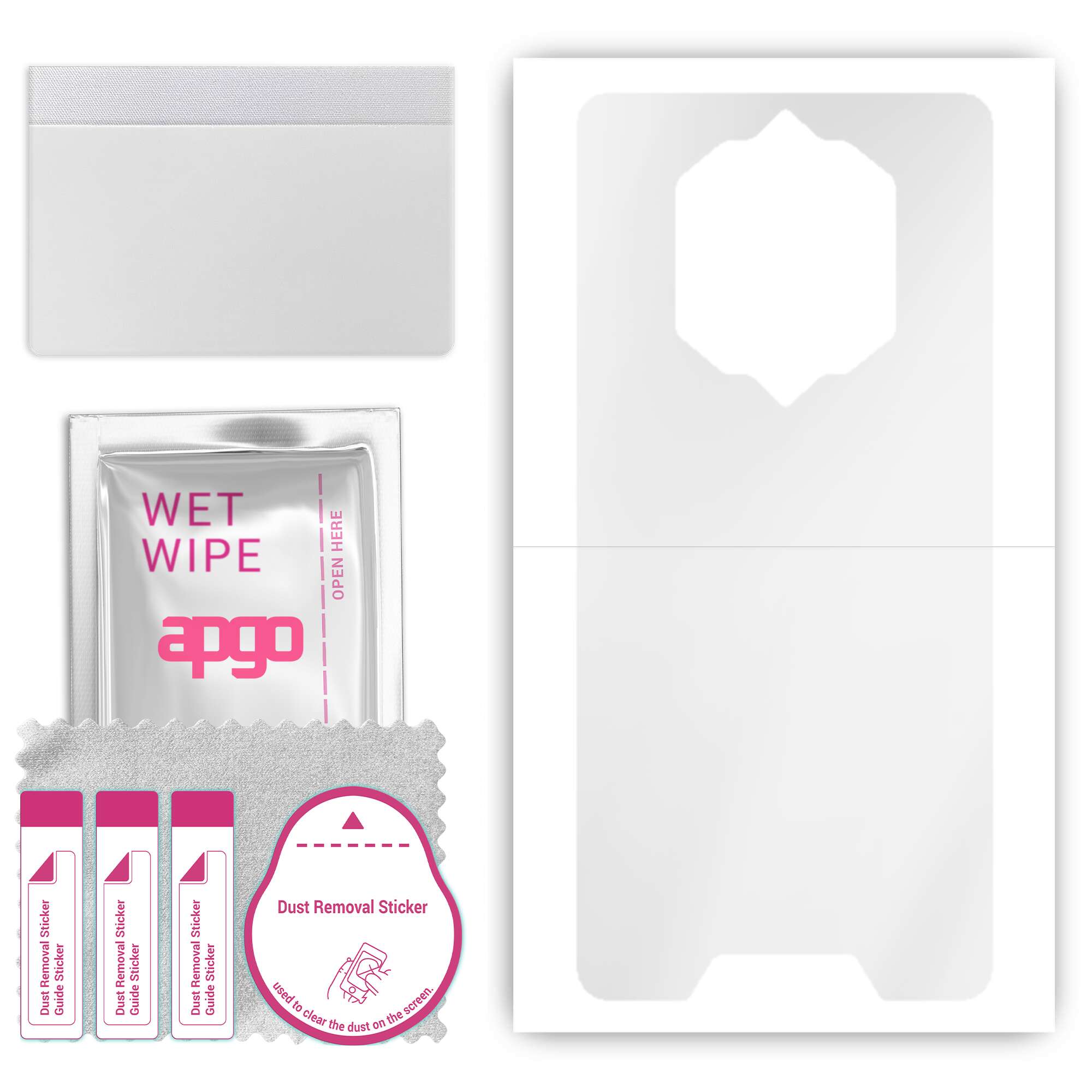 

apgo Ultra Clear Protective Skin Sticker for the back compatible with Blackview BV6600 Pro, Wrap Film, Hydrogel Film, Flexible, Soft TPU with position
