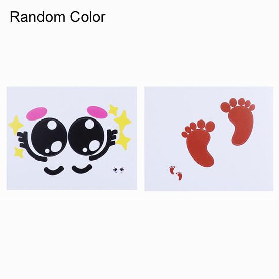 

2шт милый мультфильм выражение беременных лица живота стикер фото опора