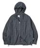Travel Grain Check Hooded Zip-Up Jacket Dark Blue