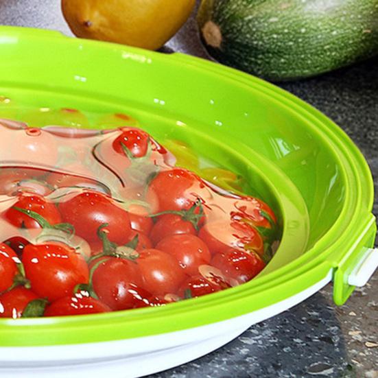Food Preservation Tray with Vacuum Sealed Lid Stackable Reusable Food Storage Container