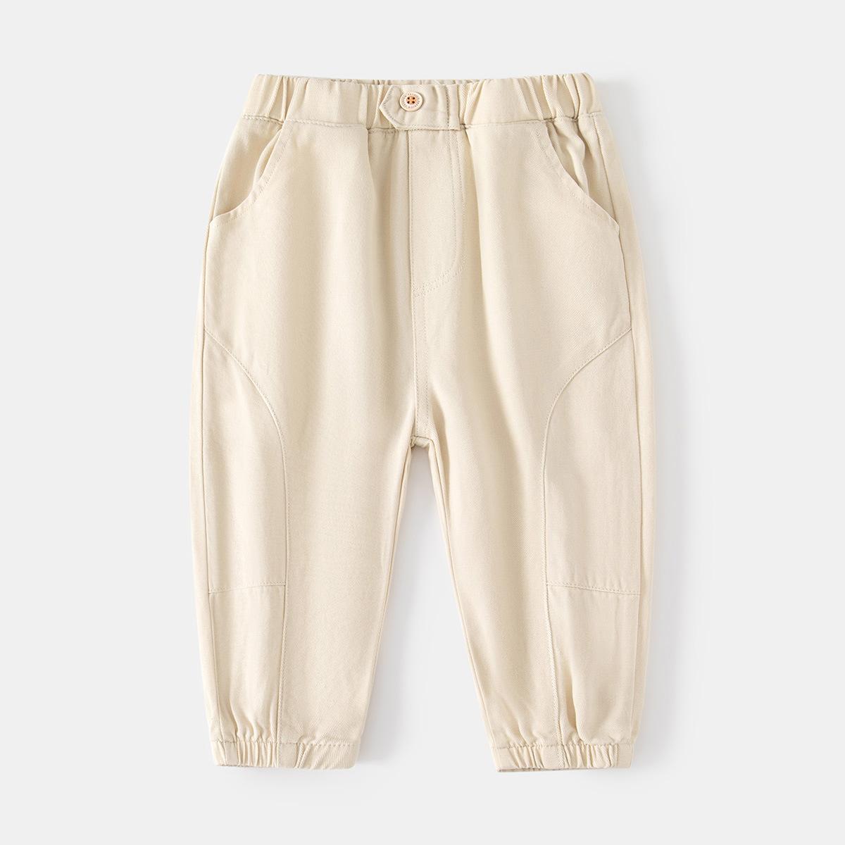 

Early autumn boys casual thin trousers, loose, comfortable and easy to fit trousers, trendy fried street loose sweatpants 130cm