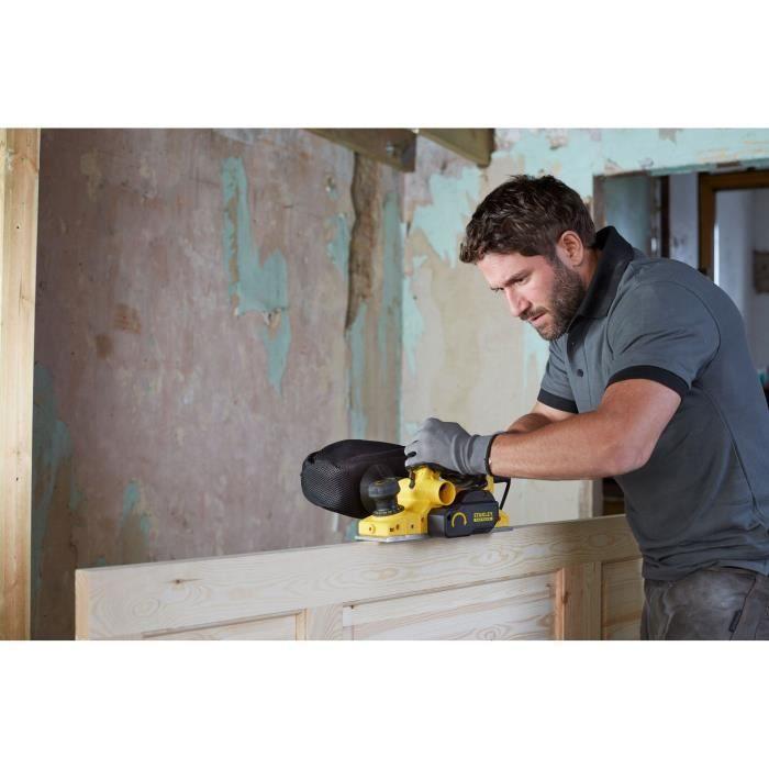 Rabot électrique filaire - Stanley Fatmax - FME630K-QS - 750W - Largeur de rabotage 82 mm