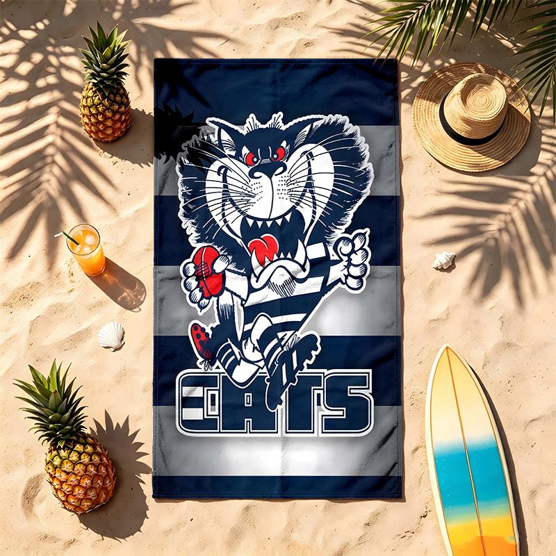 Geelong Sc (1) Theme Beach Towel Sand Resistant Soft And Comfortable Suitable For The Pool Camping Yoga And Diving A Travel
