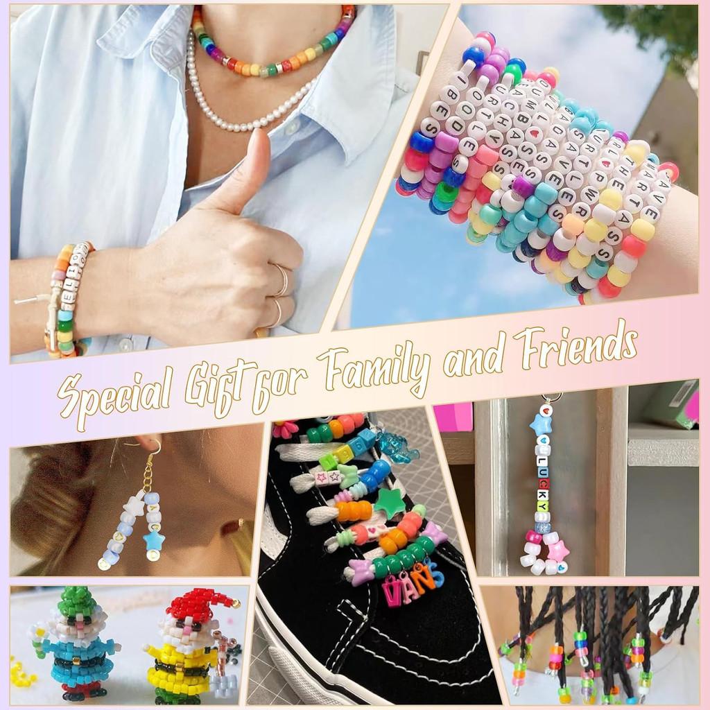 Educational Craft Kit 24color Acrylic Bead Letter Beads Visual Development Skill