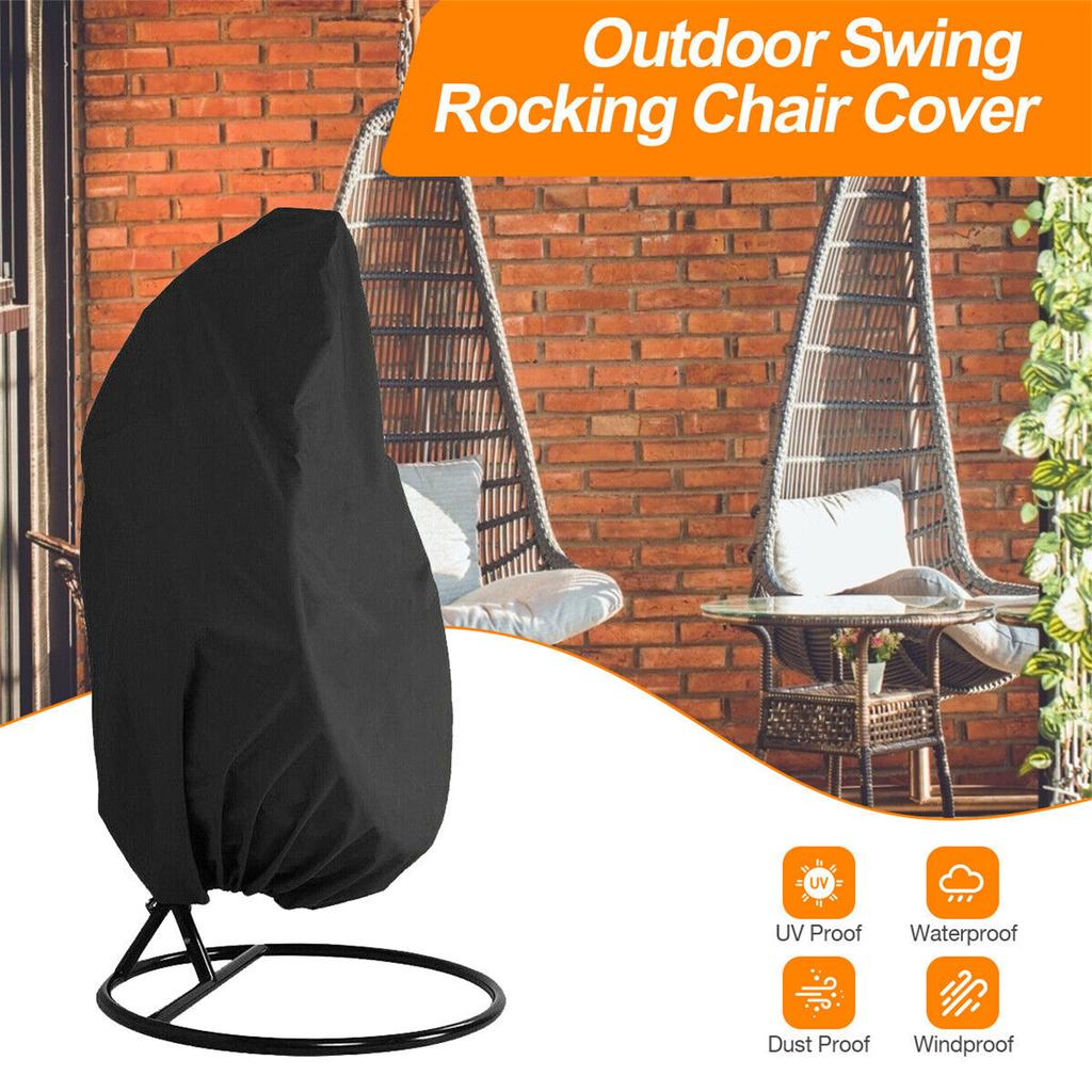 Hanging Swing Egg Chair Cover Outdoor Anti UV Waterproof Chair Cover Furniture Protector For Garden Patio Decor