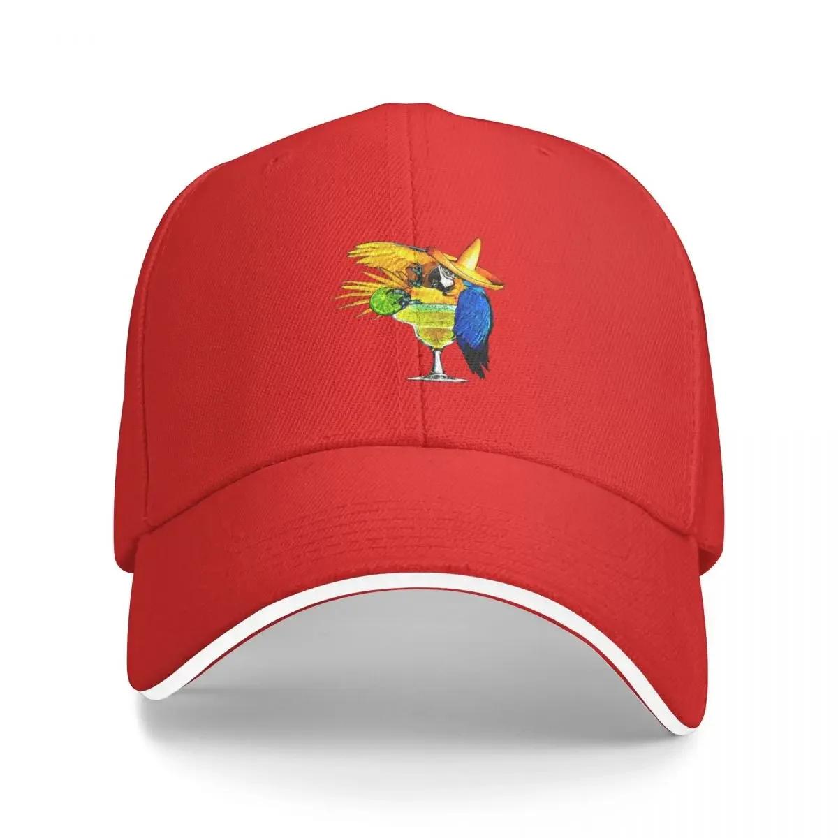 

Parrot Drinking Tequila Baseball Cap Golf Mountaineering Hood fashionable Elegant Women s Hats Men s