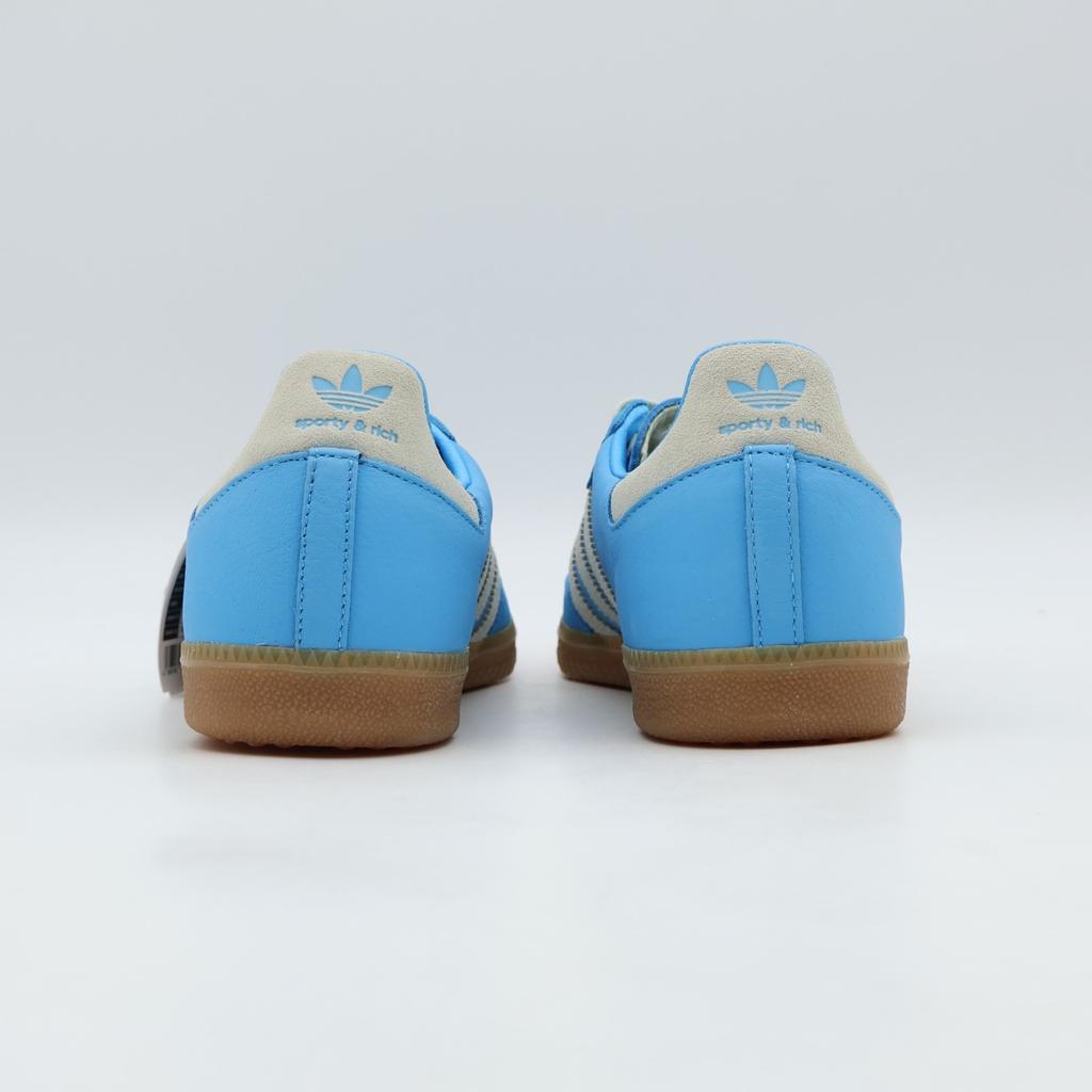 IE6975 Sporty & Rich Adidas Samba OG Cream White Blue Rush Gum (Men's)
