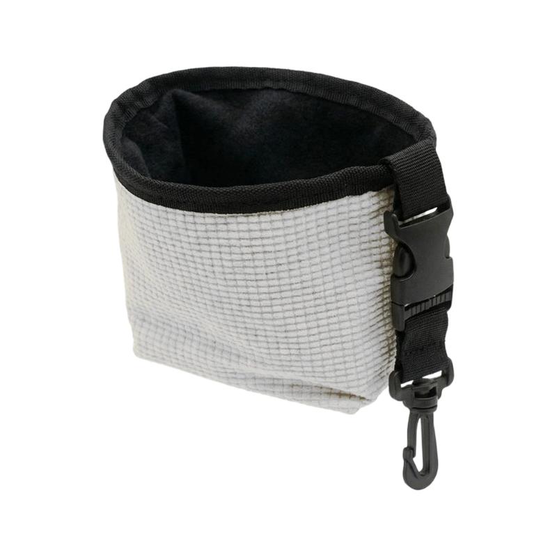 Golf Club Cleaning Pouches With Waterproof Liner Detachable Clip Machine Washable Golf Ball Cleaner Bag For Daily Use