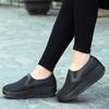 Women Slip-on Loafers Breathable Mesh Casual Walking Shoes Fashion Platform Shoes Rocker Shoes Wedge Heels