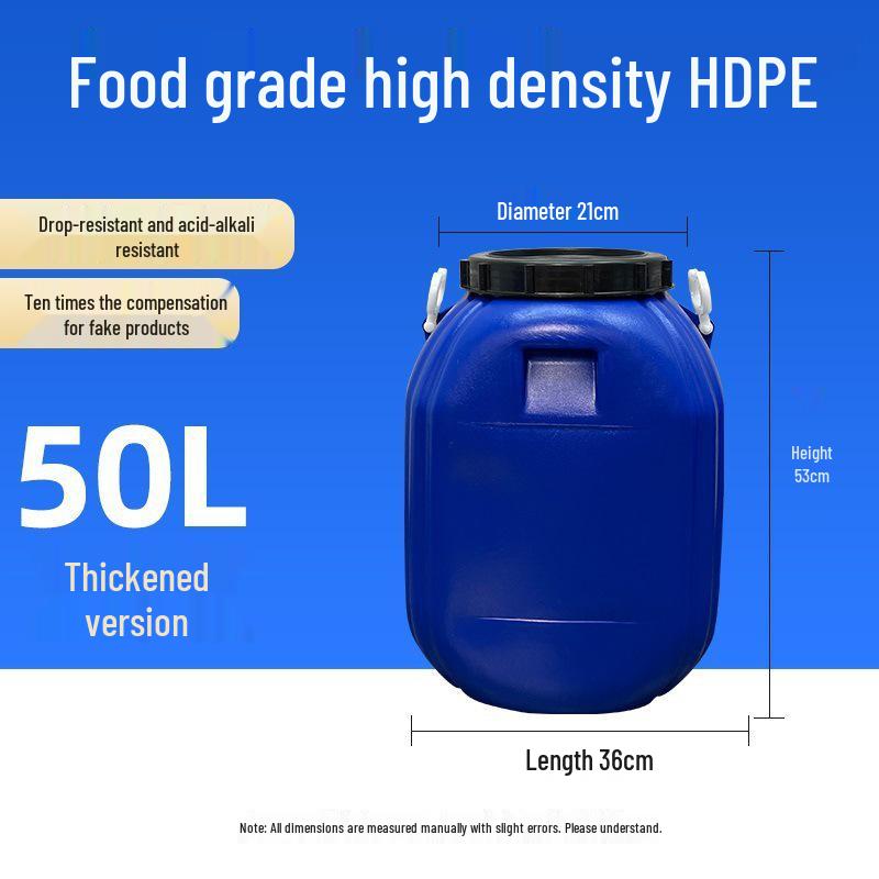 Multifunctional Square Food Grade Plastic Bucket: Composting, Water Storage, Fermentation, Oil Drum, Honey Seal, Chemical Use.