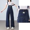 Izzue It Women's Relaxed Fit High-Waisted Denim Overalls