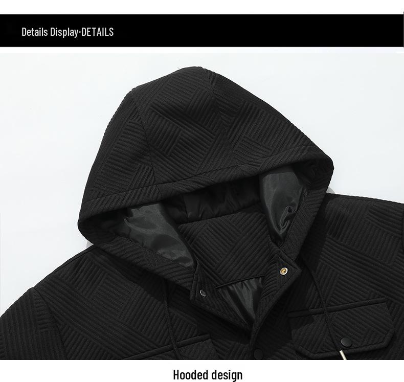 Men's Plus Size American Style Hooded Jacket - Spring/Autumn Trend