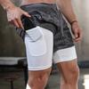 Men's Quick-Dry Double-Layer Summer Sports Shorts for Running, Basketball, and Training