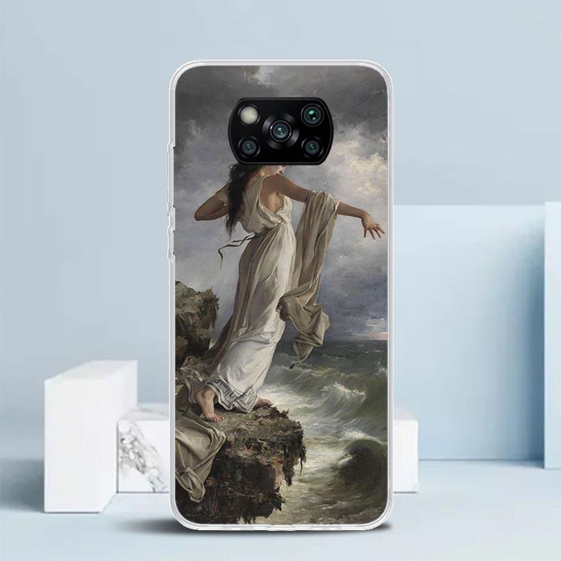 Paint Art Renaissance Phone Case For Xiaomi Poco F7 Ultra X5 X6 X7 Pro M7 Redmi 15C 15 13C 13 12C 12 10C 10 10A 9 9C 9A 9T Cover