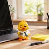 Desktop Figurine for Home Emotional Support Duck Figurine, Resin Yellow Ornament, Lovely Animal Gift Cute Statue Office Desk Decor Ornament