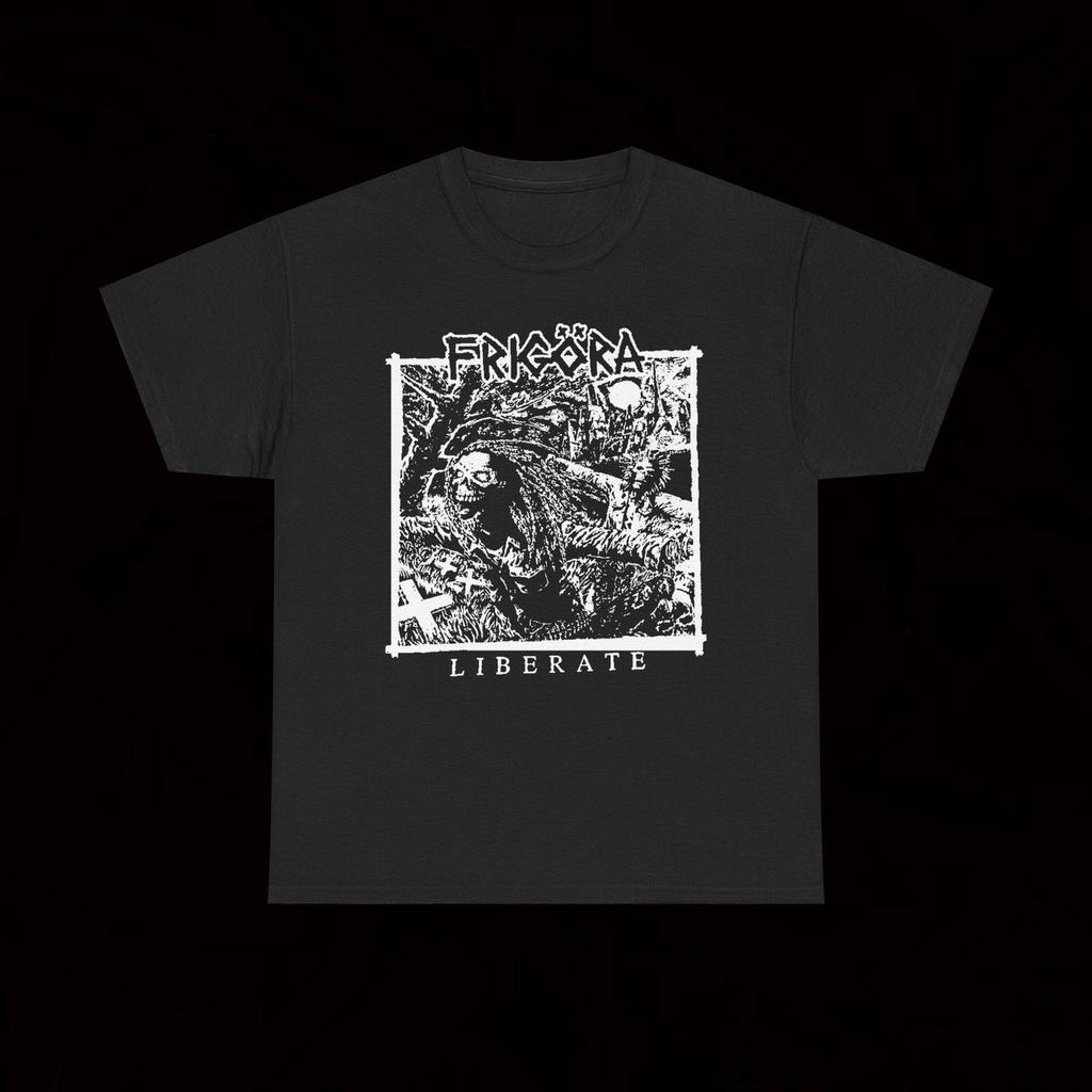 Frigora Liberate T-Shirt Crust Punk Hardcore Vintage Anger Burning Defector Reality Crisis Unarm Hakuchi World Burns To Death Asbestos Crude