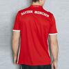 adidas Bayern Home Badge Logo Print Loose Polo Shirt Short Sleeve Soccer Jersey Men Tops Red AI0049