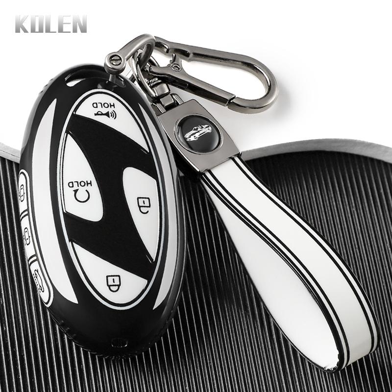 New TPU Car Key Case Cover For Hyundai Tucson 2025 Kona Ioniq Santa Fe MX5 StubHub 2024 IONIQ 6 Key Protection Accessories Shell
