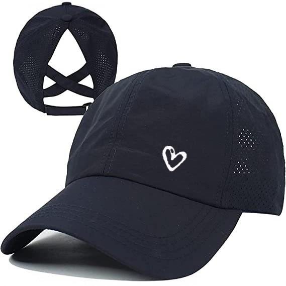 Sun Womens Stylish Hat Love Print Thin Breathable Summer Outdoor Baseball Hat