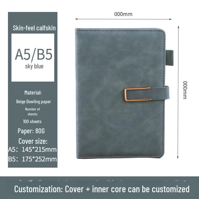 Custom Magnetic Buckle A5 Business Notebook for Conferences and Office