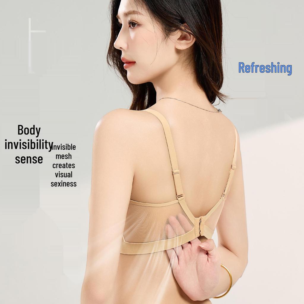 Breathable Mesh Seamless Slimming Bra - Foundation Invisible Wrap