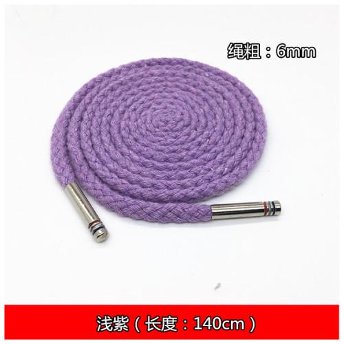 6mm Eight Strand Polyester Cotton Rope For Sports Pants Waist Rope, Clothing Drawstring, Dress Waist Rope, Shoelaces TJ21032