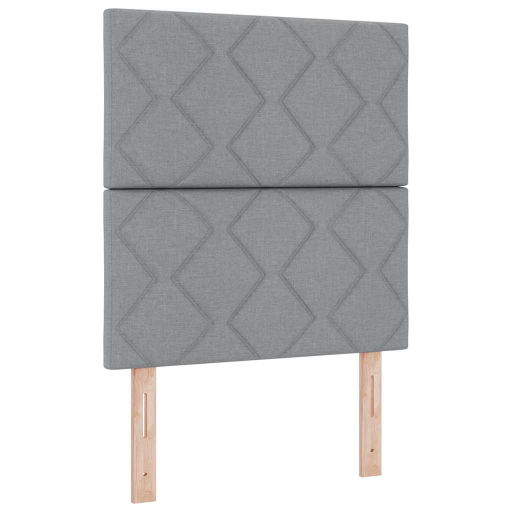 Headboard Light Grey 80 cm Fabric