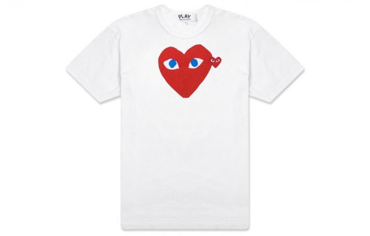 CDG Play Синие Глаза Красное Сердце Футболка AZ-T086-051-1 XL