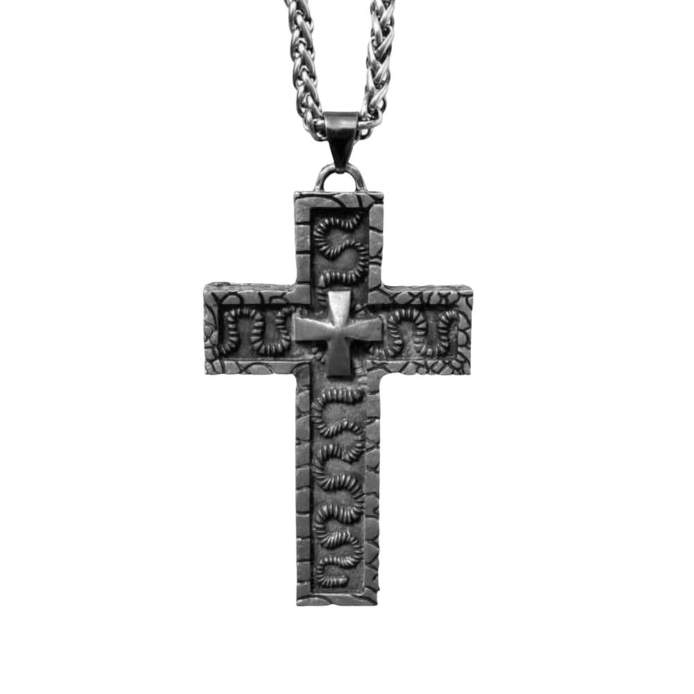 With Secret Compartment Cross Pendant Necklace Openable Charm Jewelry Chain Pendant Necklace