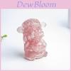Crystal Fortune God Figurine With Natural Gemstones For Home Decor And Gift Giving