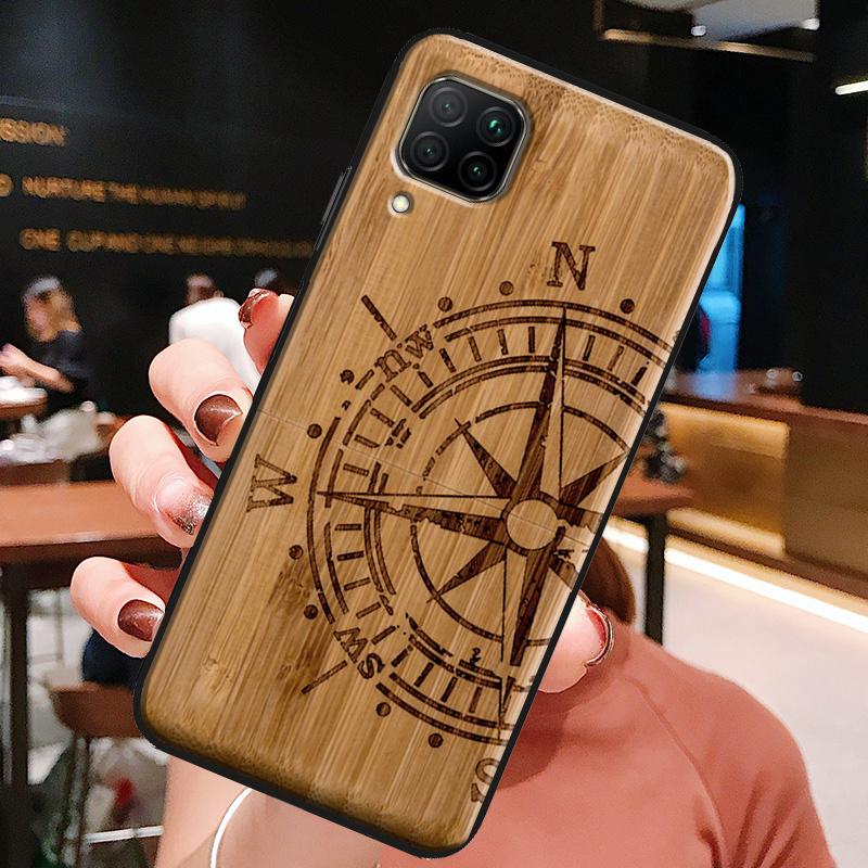 Natural Bamboo Wood Pattern Print For Huawei Honor X8a X7a X9a X8 50 70 90 Lite Magic5 Pro P20 P30 P40 P50 P60 Nova 9 5T Case