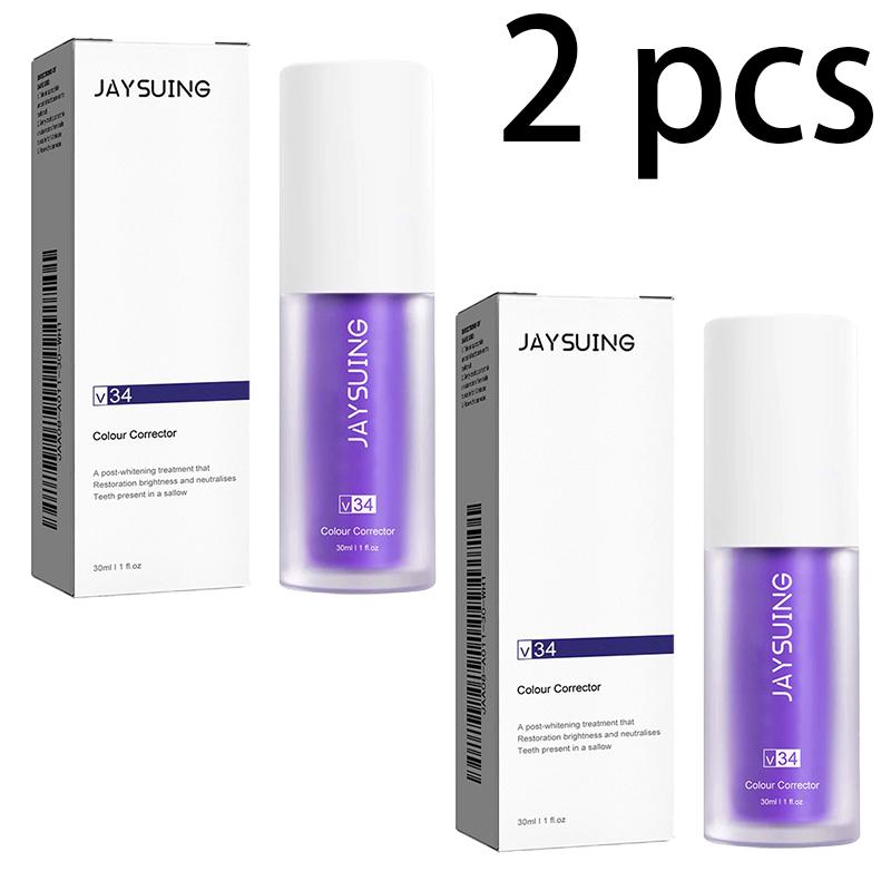 Jaysuing V34 Фиолетовая зубная паста Очищение полости рта Запах Налет Отбеливание Уход за зубами Зубная паста