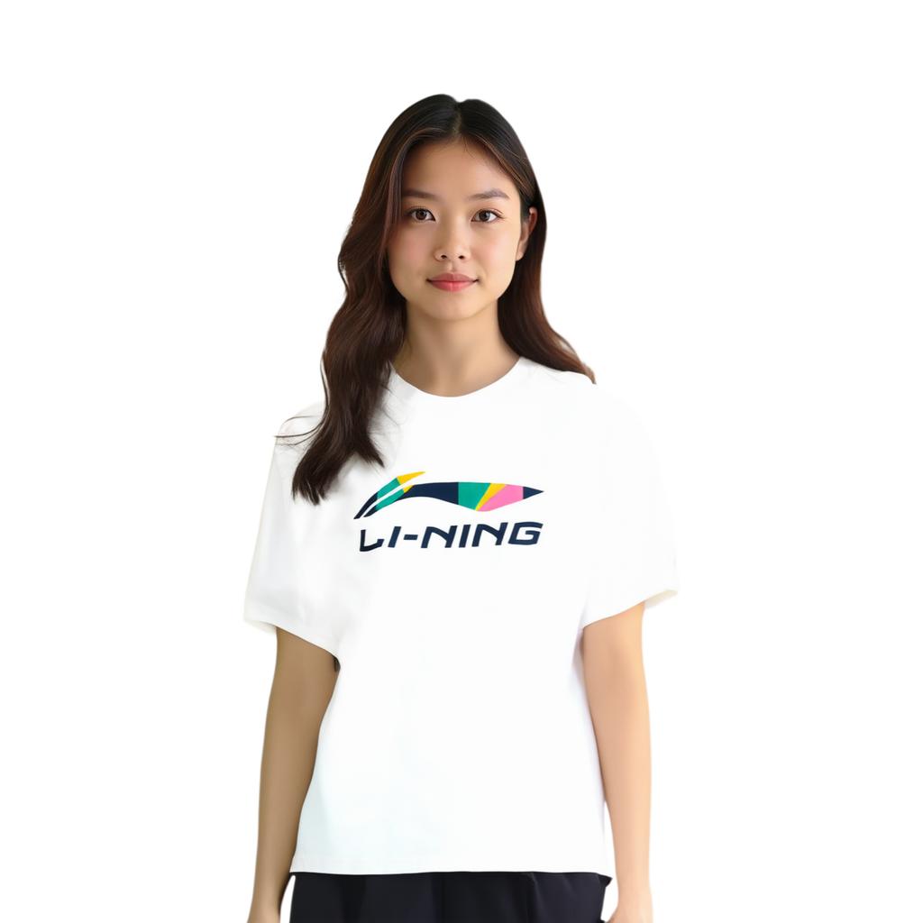 Li Ning Sports Life Collection T Shirt Unisex White AHSUC27-1