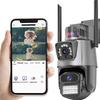 Outdoor Waterproof Solar WiFi Surveillance Camera with Full-Color Night Vision, 4G Remote Access, No Network Needed.