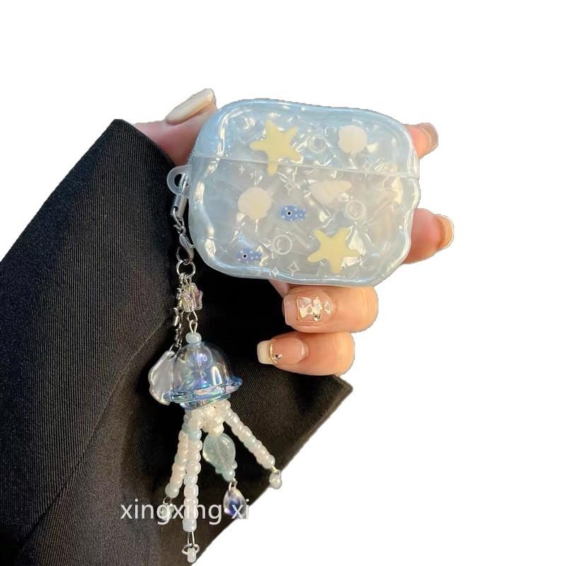 ins summer shell star small fish applies airpodspro1 protective case apple 1st generation 1 bluetooth headset case soft