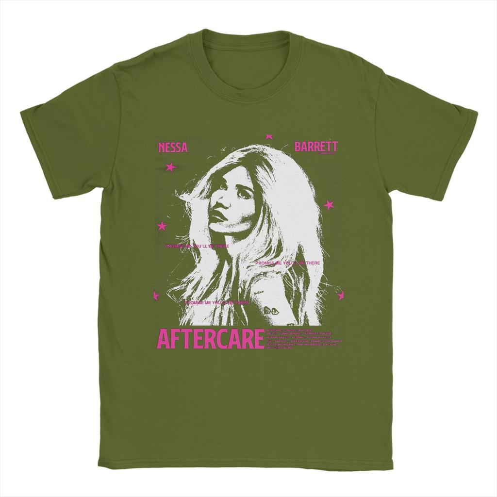 Customisatie Nessa Barrett Aftercare 2025 Tour T-shirt Voor Unisex 100% Katoen Casual T-shirt Ronde Hals Korte Mouw Kleding Birt