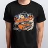 American Muscle T Shirt Car Pontiac Old School Classic Mens Womens Black White